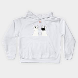 Two Creepy Cute Cats Kids Hoodie